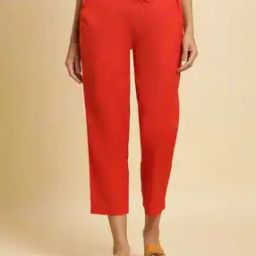 Women Straight Fit Pants with Insert Pockets-picture-18