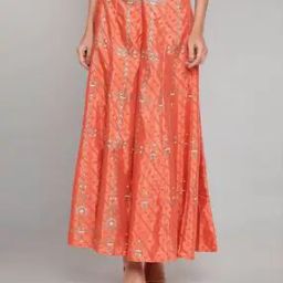 Printed Flared Palazzos with Semi-Elasticated Waistband-image-0