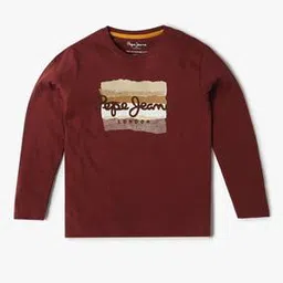 pepe jeans Boys Logo Print Crew-Neck T-Shirt-picture-8