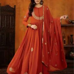 Women Floral A-Line Kurta Set-image-13