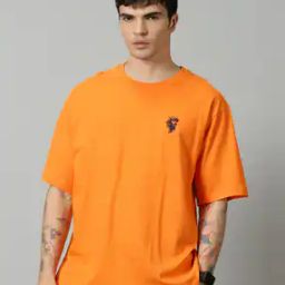 Men Graphic Print Crew-Neck Oversized T-Shirt-image-94