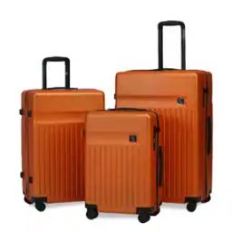 Pack of 3 Striped Trolly Bags with TSA Lock-image-67