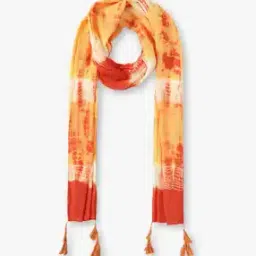 Tie & Dye Stole with Tassels-picture-22