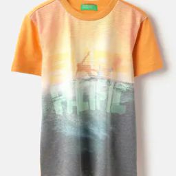 Boys Graphic Print Regular Fit Round-Neck T-Shirt-image-53