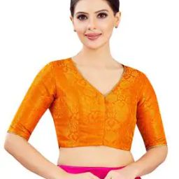 Women Embroidered Front Open Blouse-14