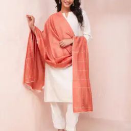 Embroidered Dupatta with Contrast Border-22