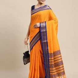 panzora women Cotton Saree with Contrast Border-picture-1