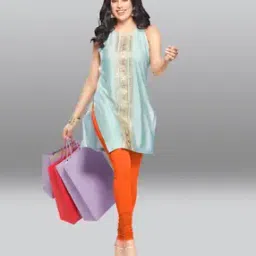 Full-Length Cotton Stretchable Leggings-image-91
