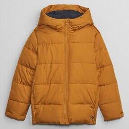 Boys Quilted Zip-Front Hooded Parka Jacket-41