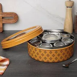 dudki Floral Print Stainless Steel 7-in-1 Spice Box-picture-5