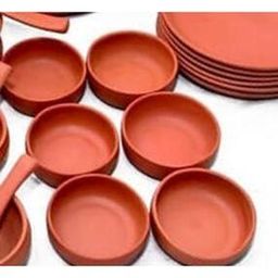 Set of 12 Terracotta Curry Bowl Set-31