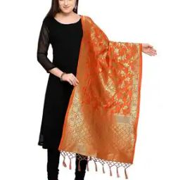 Women Banarasi Silk Dupatta-image-46