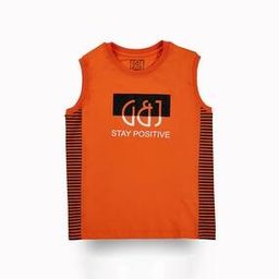 Boys Typographic Print Regular Fit Round-Neck T-Shirt-image-25