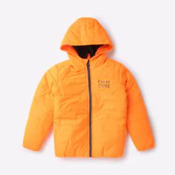 Quilted Puffer Jacket with Hood-image-97