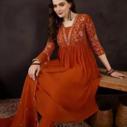 Women Embroidery Straight Kurta Set-image-38