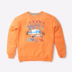 Graphic Print Sweatshirt with Ribbed Hem-image-39