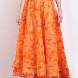 Women Embroidered Flared Skirt-image-8