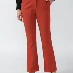Mid-Rise Flat-Front Trousers-image-26
