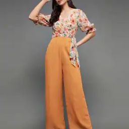 Floral Print V-Neck Jumpsuit-image-19