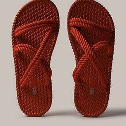 Textured Strappy Slip-On Sandals-28