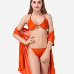 Satin Robe with Bra & Thong-image-6