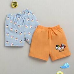  Boys Pack of 2 Cotton Regular Fit Shorts-17