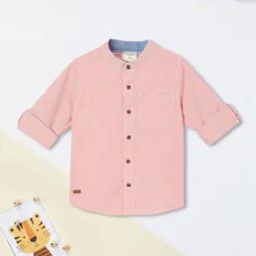 Boys Regular Fit Shirt with Spread Collar-image-17