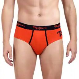 Men Typographic Print Briefs with Elasticated Waist-image-7