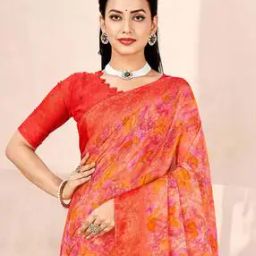 Floral Print Saree-image-45