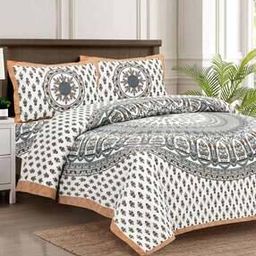 Cotton Bedsheet With 2 Pillow Cover-48