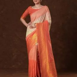 Women Woven Saree with Contras Border-image-28