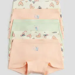 Girls Pack of 5 Graphic Print Boyshorts-picture-12