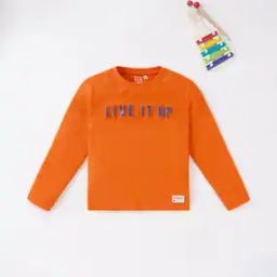 Embossed Typographic Round-Neck T-Shirt-image-47
