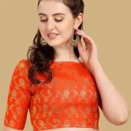 Women Embellished Back Open Blouse -image-95