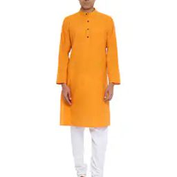 Band-Collar Shirt Kurta-image-11