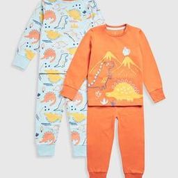 Boys Pack of 2 Printed Cotton T-Shirts with Joggers-picture-1