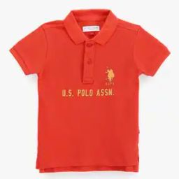 Boys Logo Print Regular Fit Polo T-Shirt-image-38