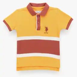 Boys Colourblock Regular Fit Polo T-Shirt-image-10