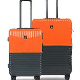Set of 2 Striped Trolley Bags with Number Lock-picture-10