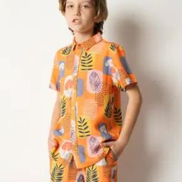 Boy Regular Fit Graphic Print Shirt-image-18