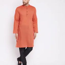 Striped Long Kurta with Patch Pocket-image-34