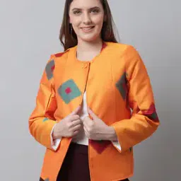 Bandhani Print Blouson Jacket-picture-46