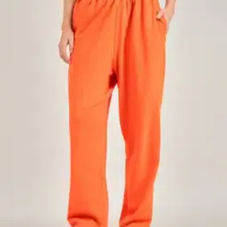  Women Elasticated Drawstring Waist Straight Joggers-image-15