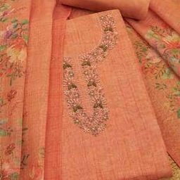 Women Floral Unstitched Dress Material-image-11