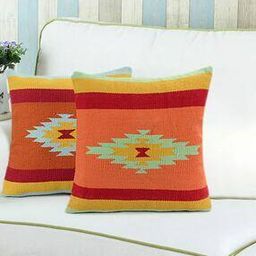 Unique Design Heavy Quality Cotton Cushion Cover Set of 2 45 x 45-image-28