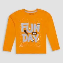 Boys Regular Fit Printed Crew-Neck T-Shirt-image-78