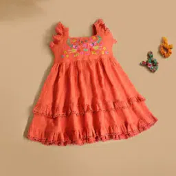 Girls fit and flare dress-image-28