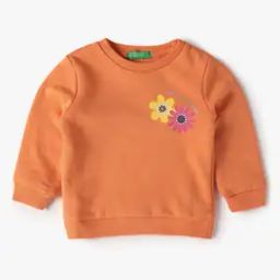Girls Printed Regular Fit Crew-Neck Sweatshirt-picture-35