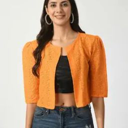 Women Front-Open Loose Fit Shrug-38