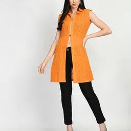 Women Lace Zip-Front Shrug-35